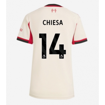 Liverpool Federico Chiesa #14 Maglia Gara Trasferta Repliche 2025-26 Donna Maniche Corte